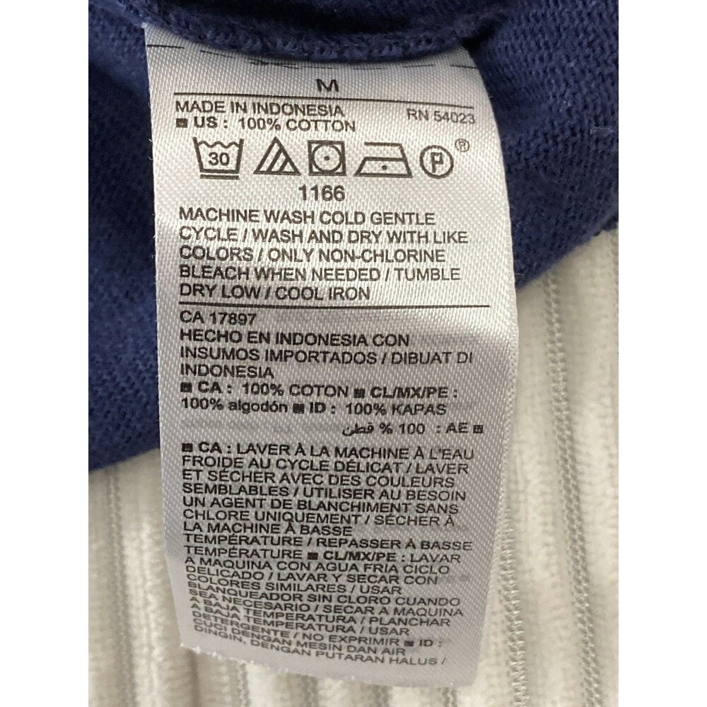 Old Navy Midi Dress Womens M Blue Knit Lace Up Long Sleeve Casual Pullover - Picture 4 of 7